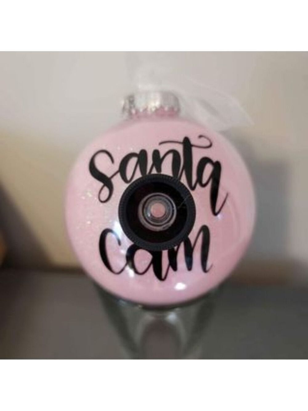 Santa's Always Watching  Santa Cam Hand Crafted ornament